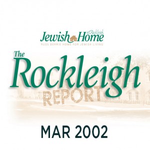 Issue 1 - The Rockleigh Report - March 2002 - NL20160016 - JHR, Jewish Home at Rockleigh;  JHR; Stained Glass; Felton, Shirley                                                                                                                    